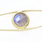 necklace made of 18 karat gold and labradorite