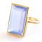 ring made of 18 karat gold and chalcedony