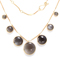 necklace made of 18 karat gold and black moonstone